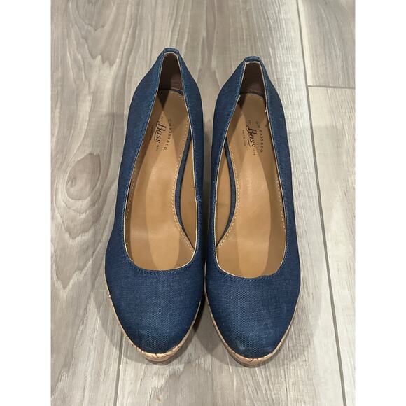 Bass,‎ Denim Wedge, Size 7.5, KB228 - Picture 2 of 5